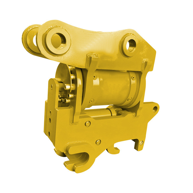 Quality Yellow 5 Lpm Hydraulic Tilt Hitch For 5 Tonne Excavator 42CrMo for sale