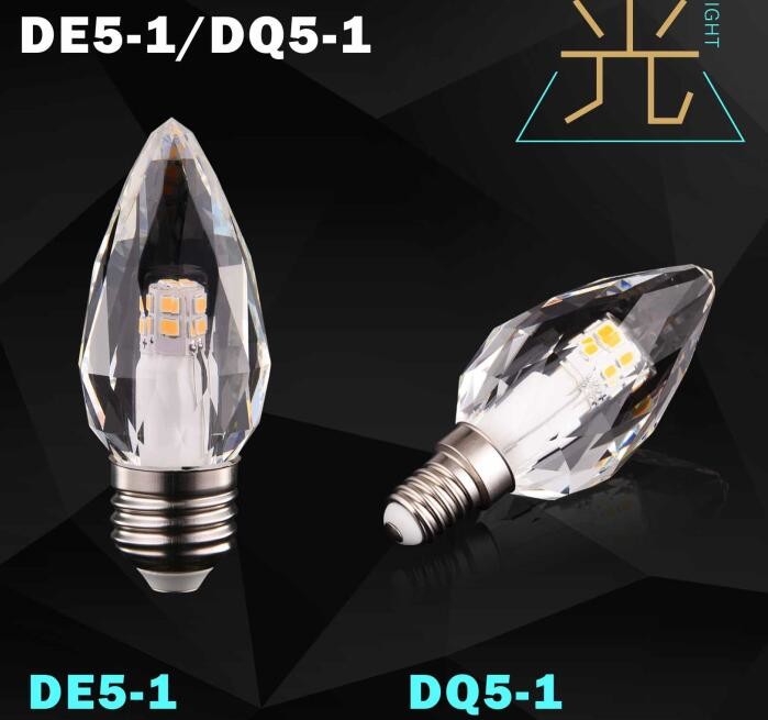 Buy cheap LED Candle Lamp led bulb led light E27 E14 crystal material from wholesalers