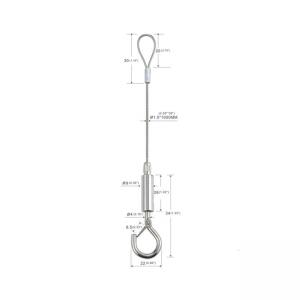 Quality LED Lighting Wire Suspension Kit With One Loop And One Hook  YW86361 for sale