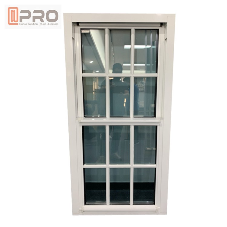 Quality Customized Soundproof Single Hung Window  / Villa Double Glazed Top Hung Window for sale
