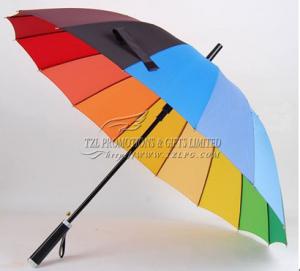 Quality Promotional colorful Rainbow Umbrellas from TZL Promotions & Gifts Limited, LOGO, RN-S1016 for sale