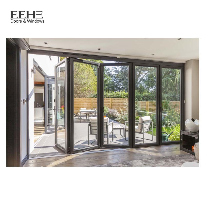 Quality Comfortable Aluminium Folding Doors With Multiple Panels Customized Size for sale