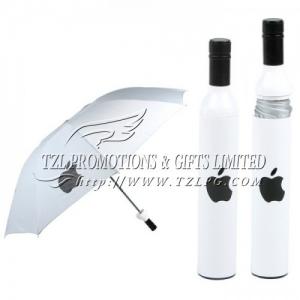 Quality Promotion Wine Bottle Umbrellas, LOGO/OEM available folded Umbrella FD-B404 for sale