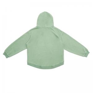 Quality Mint Green Distressed Short Sweater Solid Color Pullover Cotton Cordless Super Dalian Hoodie for sale