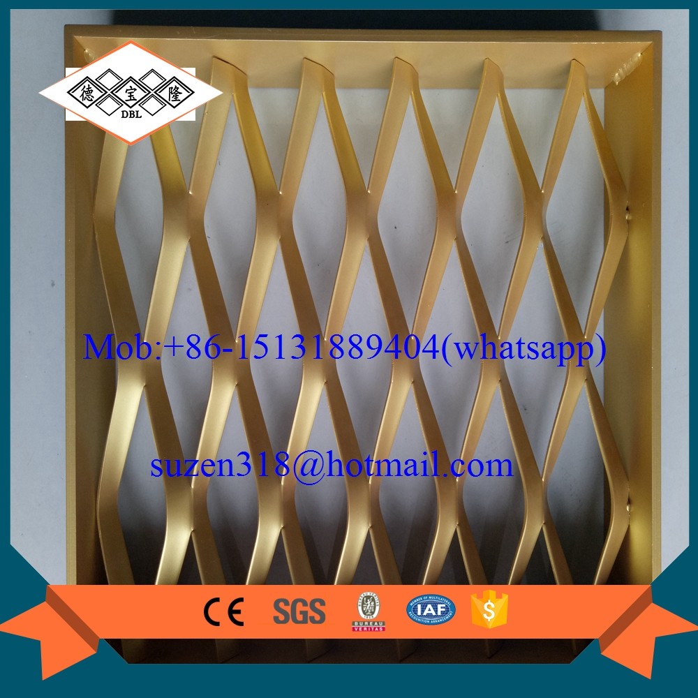 Quality aluminum decorative screen room divider expanded aluminum mesh for sale