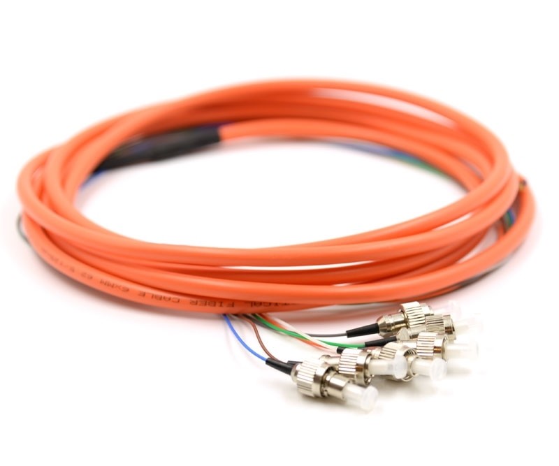 Quality 3m 6 Core Multimode OM1 Optical Pigtail , FC Pigtail For Network Telecom FTTH for sale