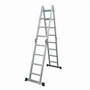 Quality Frame Rubber Feet Foldable Multifunctional Ladder, Made of Aluminum for sale
