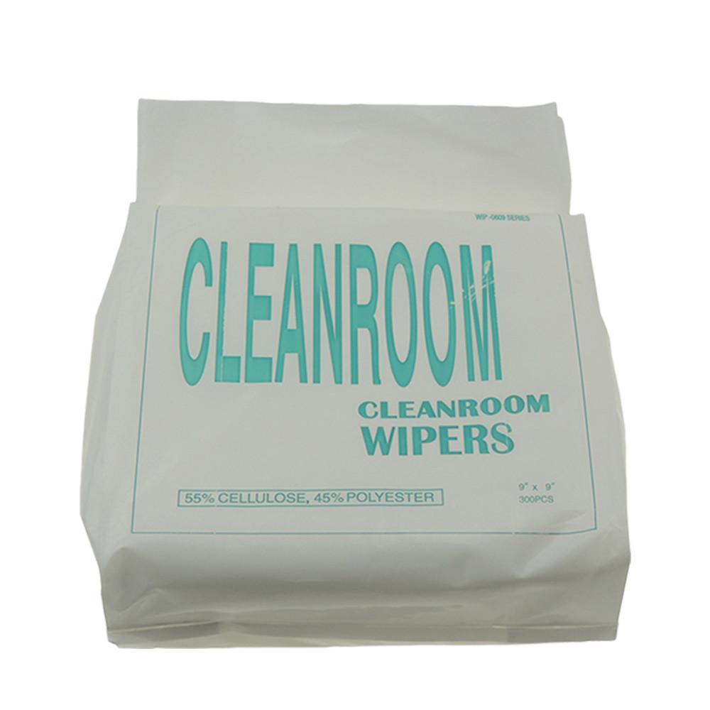Quality 9x9" Polyester Cleanroom Microfiber Wiper 140gsm Non Woven for sale