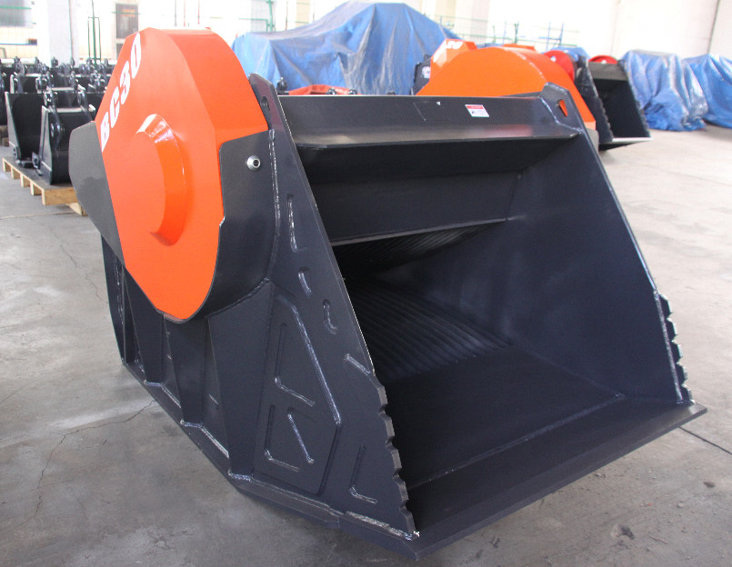 Quality NM400 Concrete Crusher Attachment 0.8m3 Excavator Grapple Bucket for sale