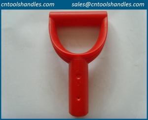 Quality spade D grip handle, red color D shovel handle for sale