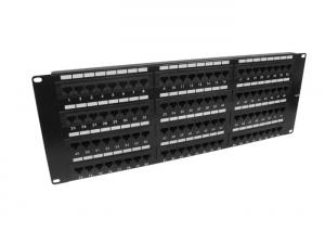 Quality Distribution Cabinet Cat6 Shielded Rj45 Connectors , 96 Port 4U Server Rack Patch Panel for sale