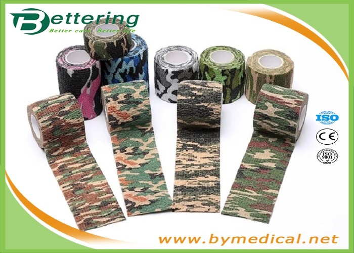Buy Army Camping Hunting Camouflage Pattern Printing Non Woven Self Adhesive Elastic Bandage at wholesale prices
