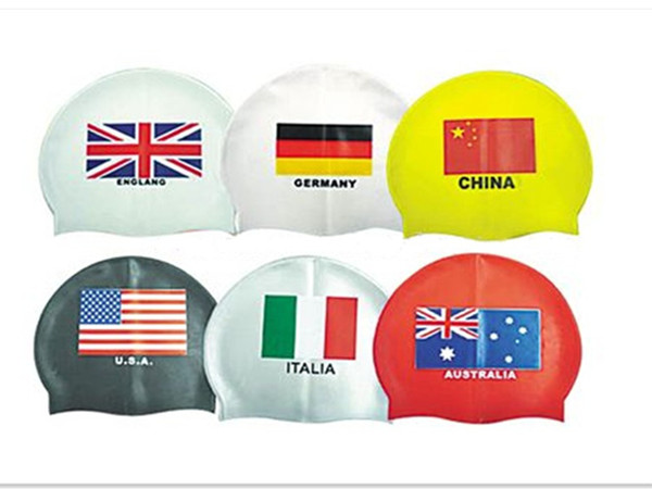 Quality national flag swim cap for sale