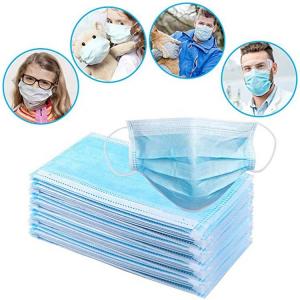 Quality Soft 3 Ply Disposable Mask / Non Woven Face Mask With Elastic Ear Loop for sale