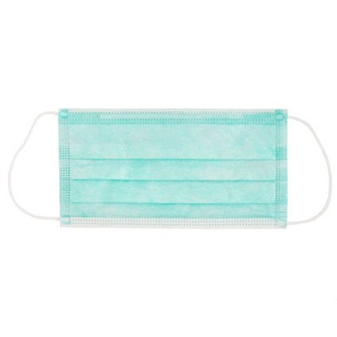 Breathable Safe Disposable Medical Face Mask Green Color For Personal Care