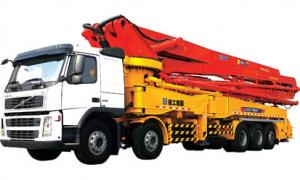 Quality 94m/H 279kw Truck Mounted Concrete Pump Road Construction Machinery for sale