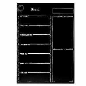 Quality Black Magnetic Planning Board / Magnetic Menu Planning Board For Home for sale