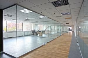 Quality Modern Double Glazed Office Partitions 6063-T5 Grade Aluminum Alloy Frame for sale