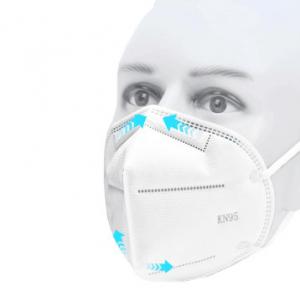 Quality White KN95 Dust Mask Smooth Inner Lining Anti Virus​ With Elastic Earloop for sale