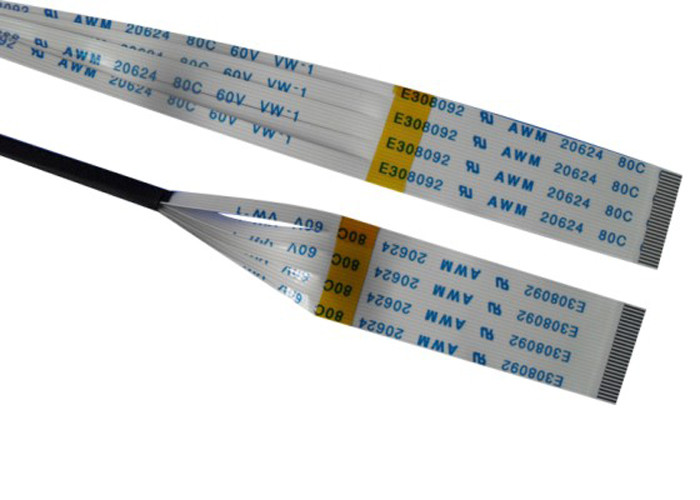 28AWG 20 Pin Ribbon Cable 2.0mm Pitch  Idc Copper Connector Customized Length