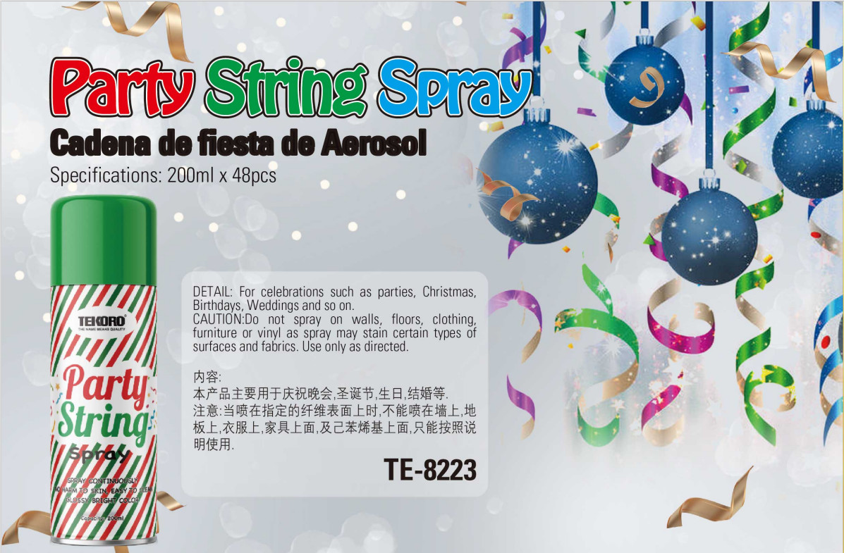 Buy cheap 200ml Silly String Spray Streamer for Christmas from wholesalers