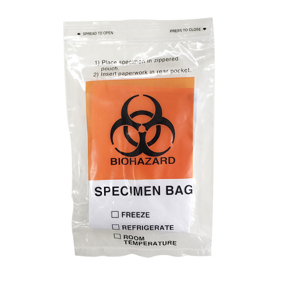 Quality Self Adhesive Specimen Packing 95kPa Biohazard Garbage Bags for sale