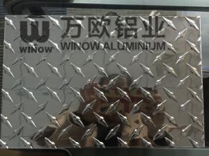 Quality 1050 1060 Aluminium Diamond Plate, Anti Slip Diamond Plate Sheets 1200x2400mm for sale