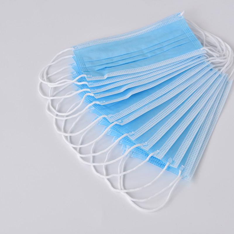 Quality Anti Viral Disposable Breathing Mask , Blue Earloop Medical Masks for sale