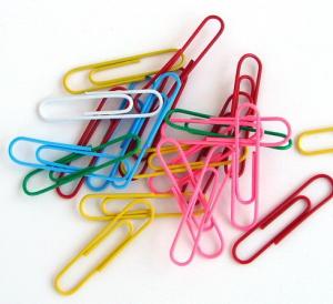 Quality Vinyl round paper clips,office clips,assorted colors for sale