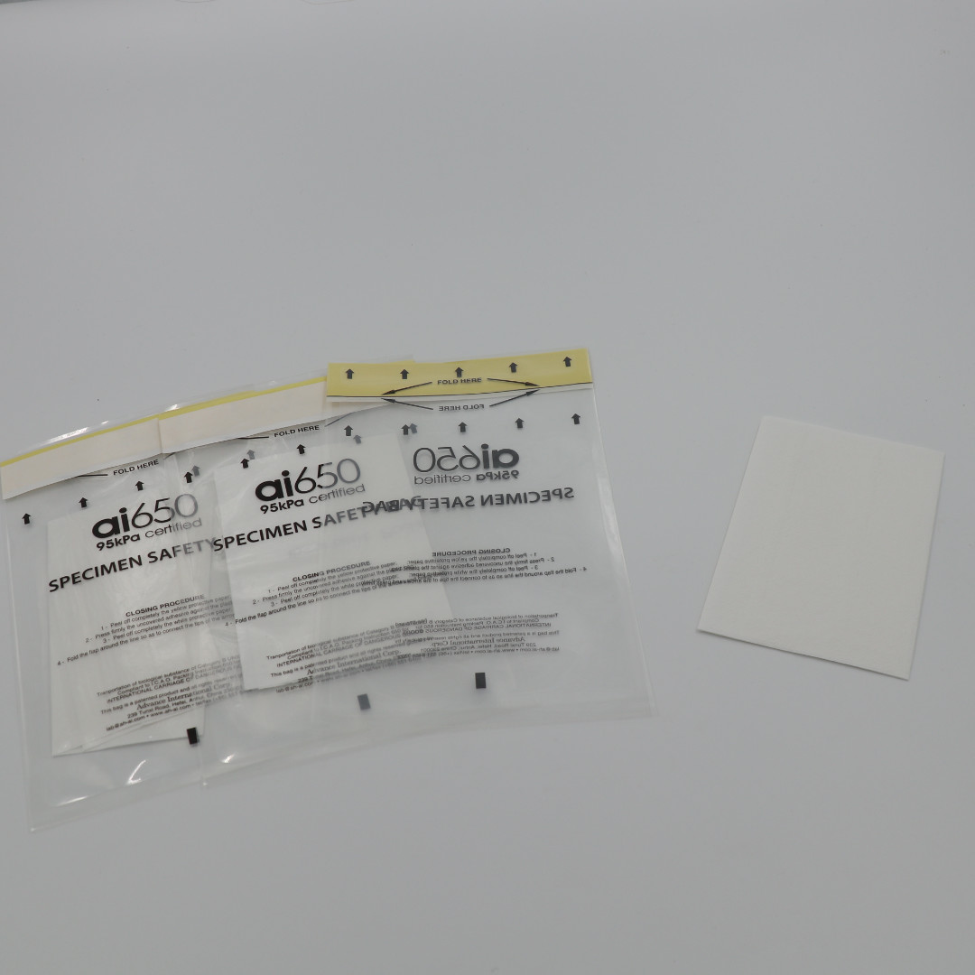 Quality Lab Use Side Gusset Clear Plastic Specimen Biohazard Bags 2 Walls Eco Friendly for sale