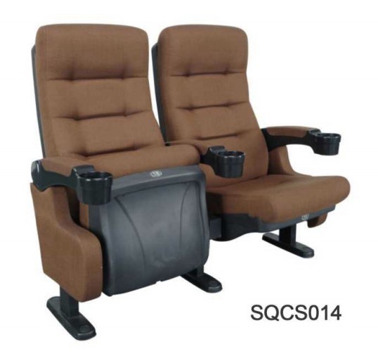 Quality Comfortable Brown Fabric Chairs For Cinemas Lecture Halls Auditorium for sale