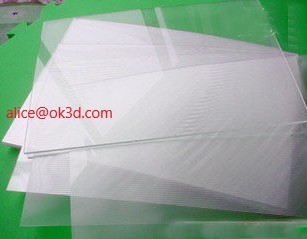 Quality OK3D lenticular factory supply 70LPI PET 0.9MM 60X80CM for 3d lenticular printing by injekt print and UV offset print for sale