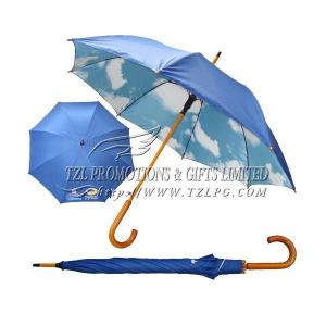 Quality Double layer wooden promotion Straight Umbrellas, LOGO/OEM available ST-W319 for sale