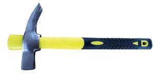 Quality Italy claw hammers with fiber glass handle, soft TPR grip hammer handle for sale