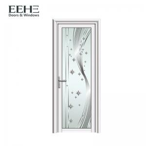 Quality Modern Aluminium Frosted Glass Doors / Luxury Grey Aluminium Patio Doors for sale