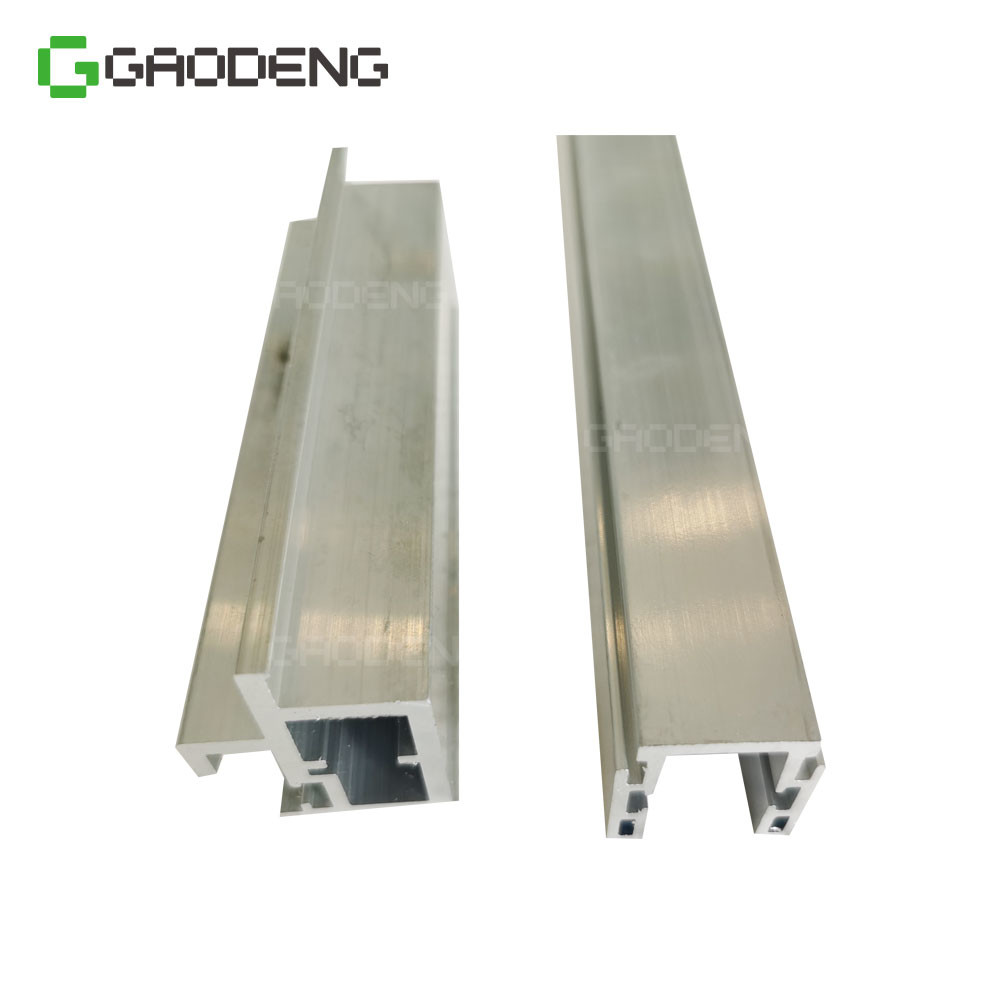 Quality 6000 Series Aluminium Glass Door Profile Powder Coated Wood Grain Anodized for sale