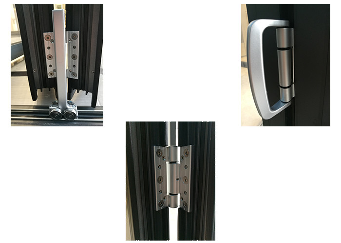 External White Aluminium Bifold Doors / Double Glazed Aluminium Folding Patio Doors