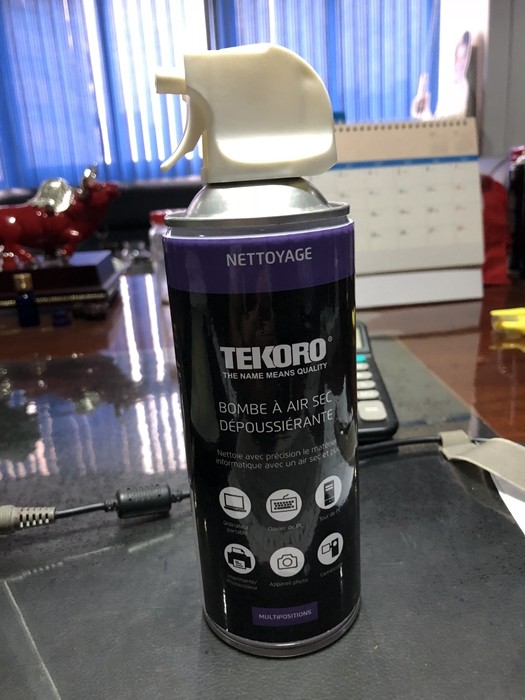 Quality Compressed Air Duster / Aerosol Electronics Cleaner Dust And Lint Removing Use for sale