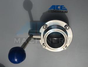 Quality Stainless Steel Sanitary Butterfly Valve with Weld/Nut End (ACE-DF-2D) for sale