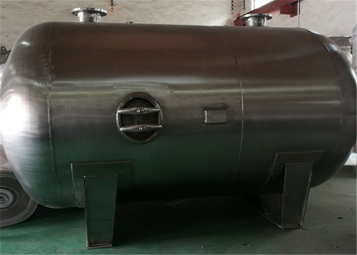 Quality Industrial Horizontal Air Receiver Tanks , Refillable Compressed Air Storage Tank for sale