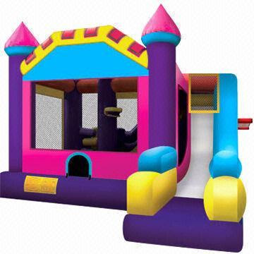 Quality Combo 3-in-1 Inflatable Bouncy Castle with Climbing, Slide and Hoop  for sale