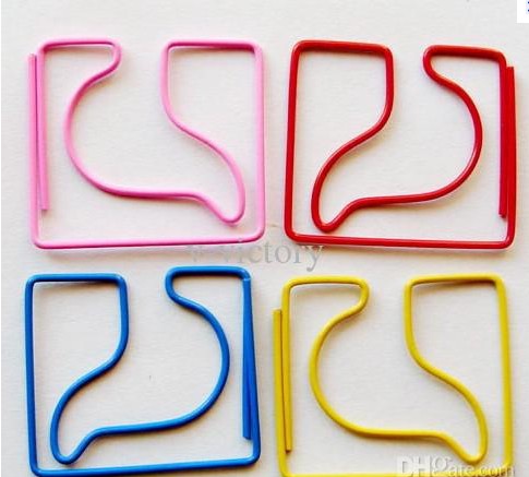 Quality Stomache Body Organ Shaped Paper Clip ,assorted colors,10pcs/opp for sale