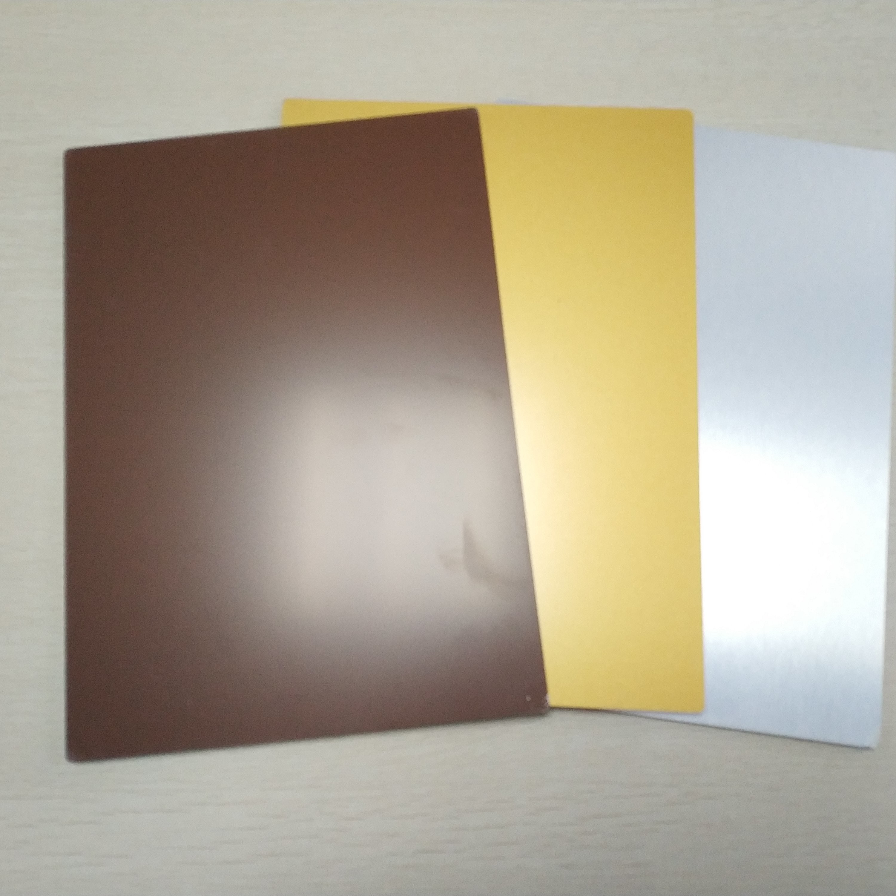 Quality Durable Exterior Wall Cladding , Copper Aluminium Composite Panel Building Construction Material for sale
