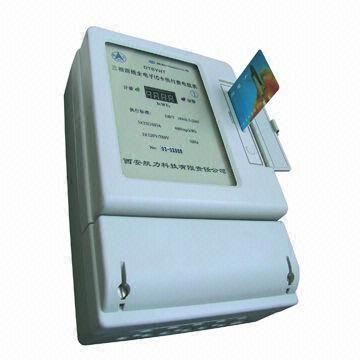 Quality Three-phase Four-wire Watt-hour Meter with Prepaid Card for sale