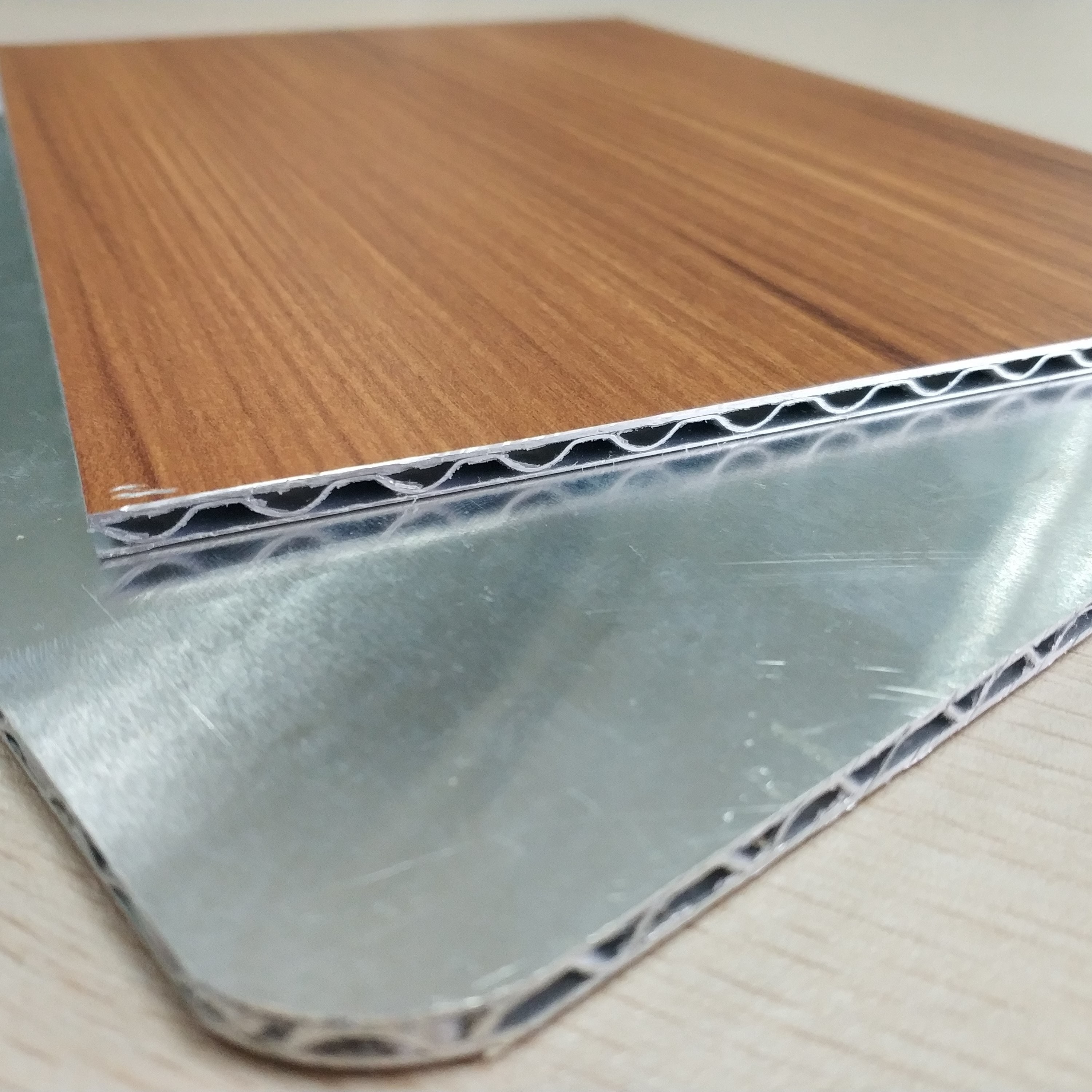 Quality Wooden Marble Series PVDF Aluminum Composite Panel , Aluminium Core Panel for sale