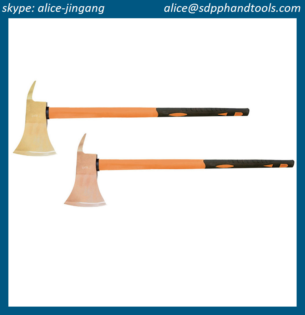 Quality Beryllium bronze alloy pick head axe, aluminum bronze alloy pick axe, copper axe with pick, non sparking pick axe for sale
