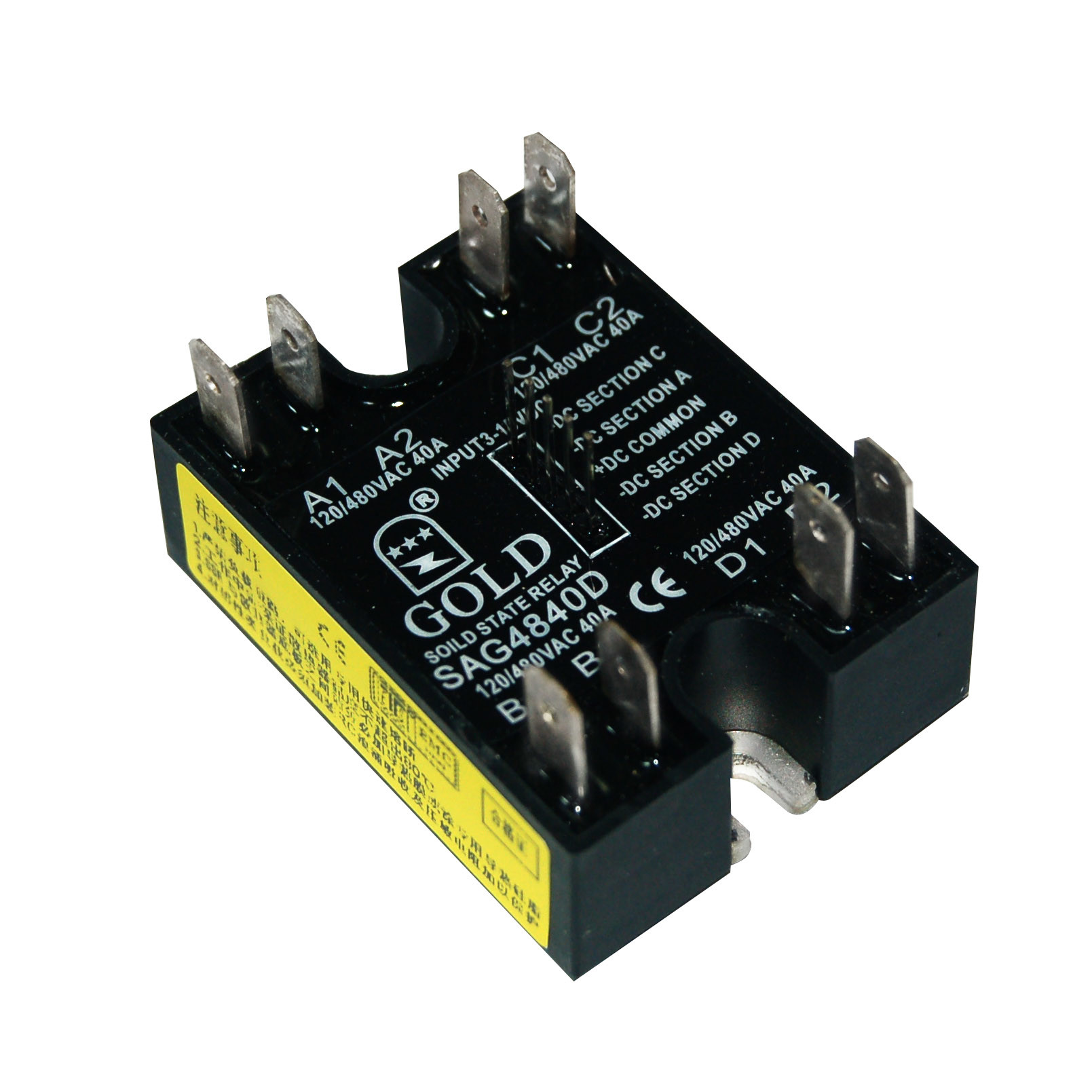 Quality 3v 50 Amp 2 Phase Solid State Relay For Dc Load Switching for sale
