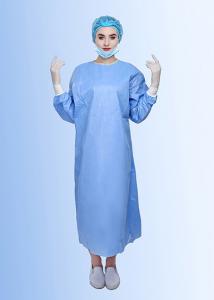 Quality 30-60gsm Non Woven Medical Disposables SMS Fabric Sterile Surgical Gowns for sale