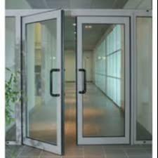 Quality Tempered Glazed Aluminum Hinged Screen Doors Powder Coating for sale