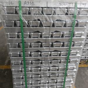 Quality A8 A9 A7 Aluminum Ingots Adc12 Prime Square 99.7% 99.8% 99.9% Trains Machinery for sale